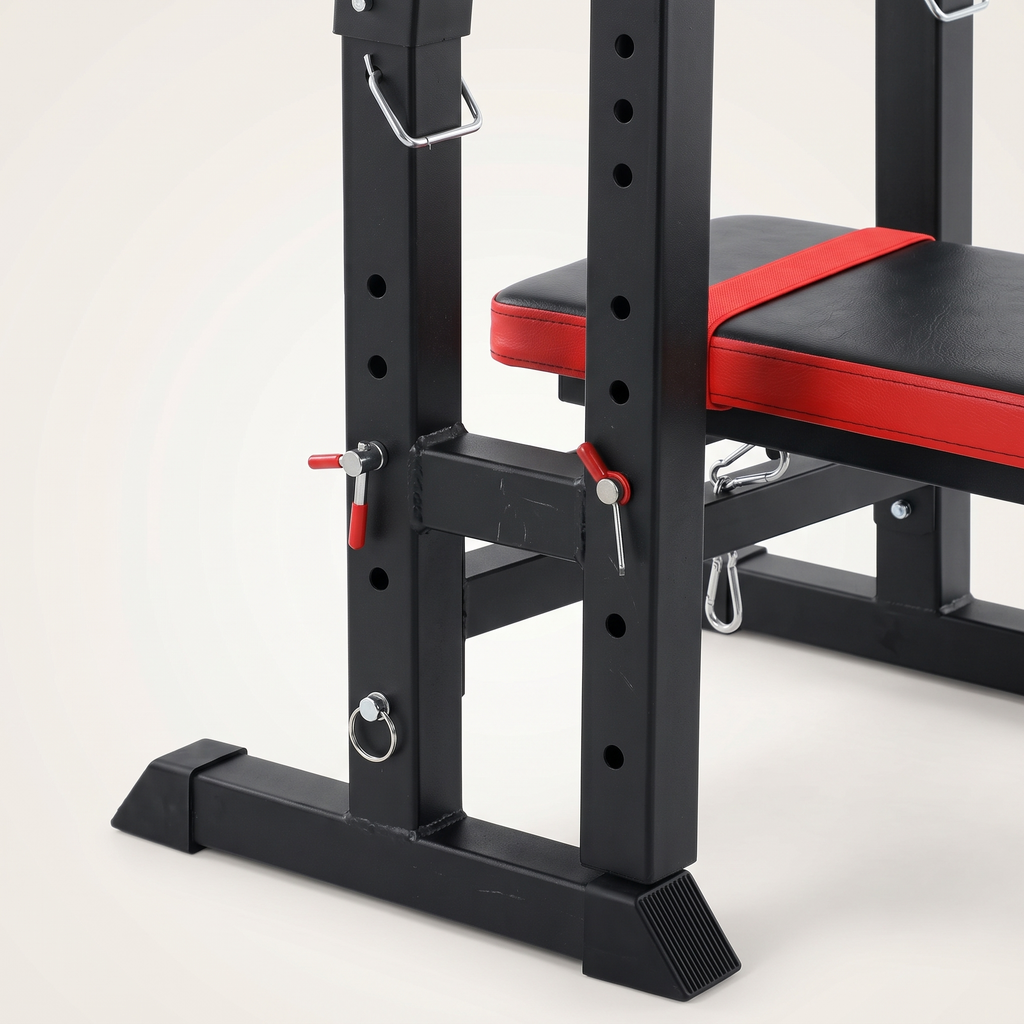 Banc de musculation avec supports réglables