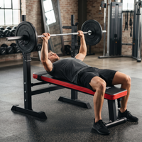 Banc de musculation avec supports réglables