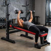 Banc de musculation avec supports réglables