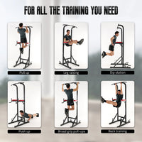 ISE 5 in1 Roman Chair Power Tower Workout Dip Traction Station Bodybuilding Station for Home Training, Pull Up Fitness Multifunction Roman Chair Bodybuilding & Pull-Up Bar on Stand