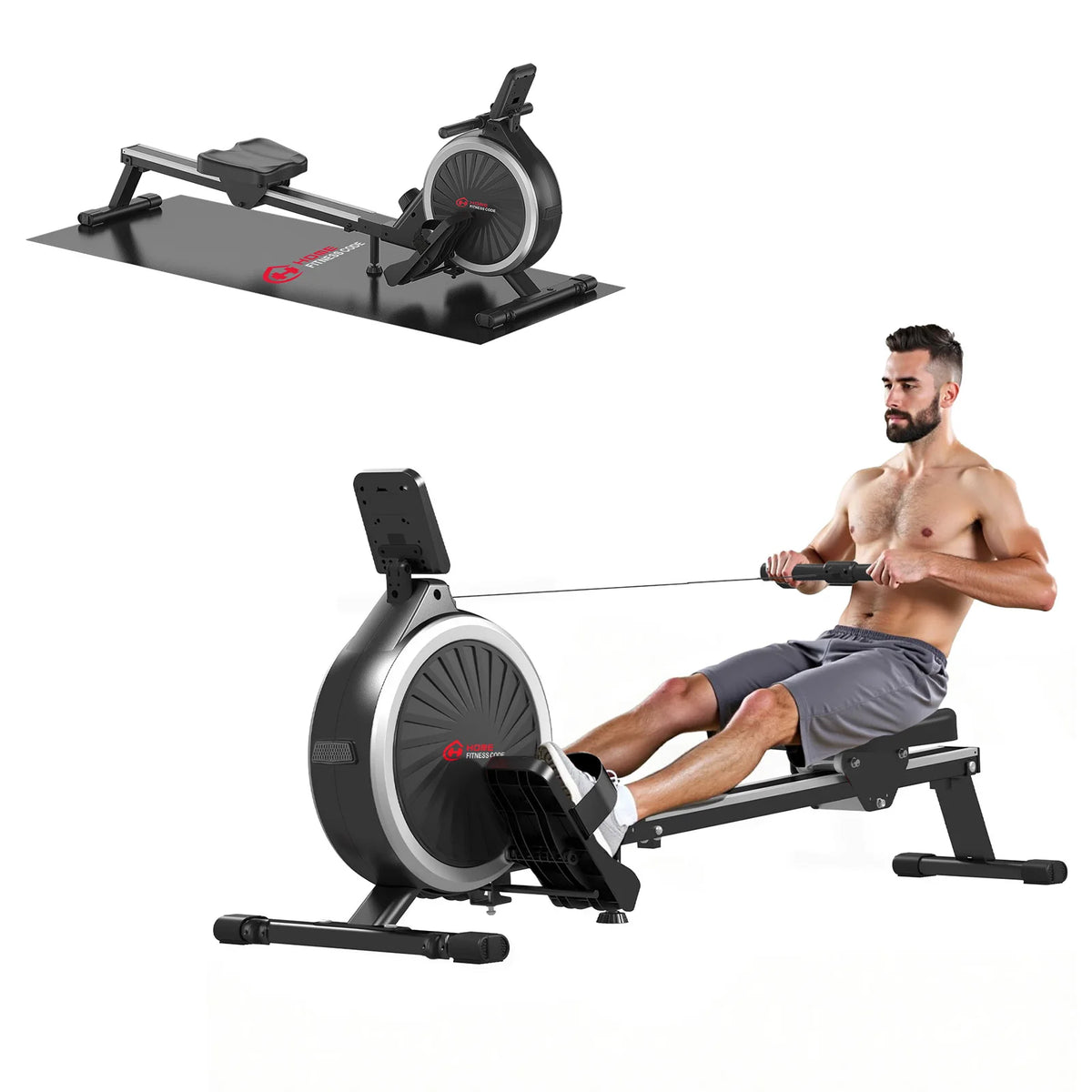 Rameur Magnétique avec Tapis