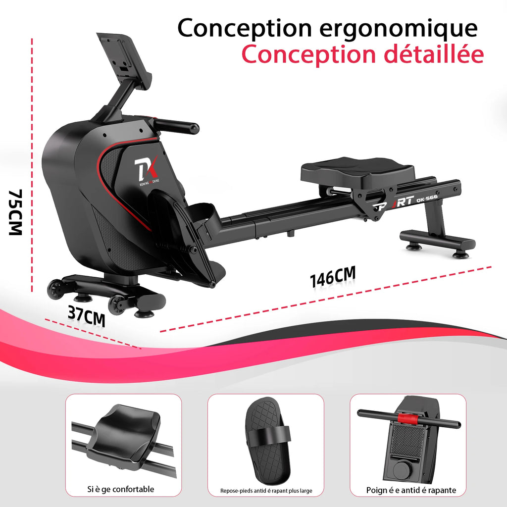 Rameur Magnétique Pliable