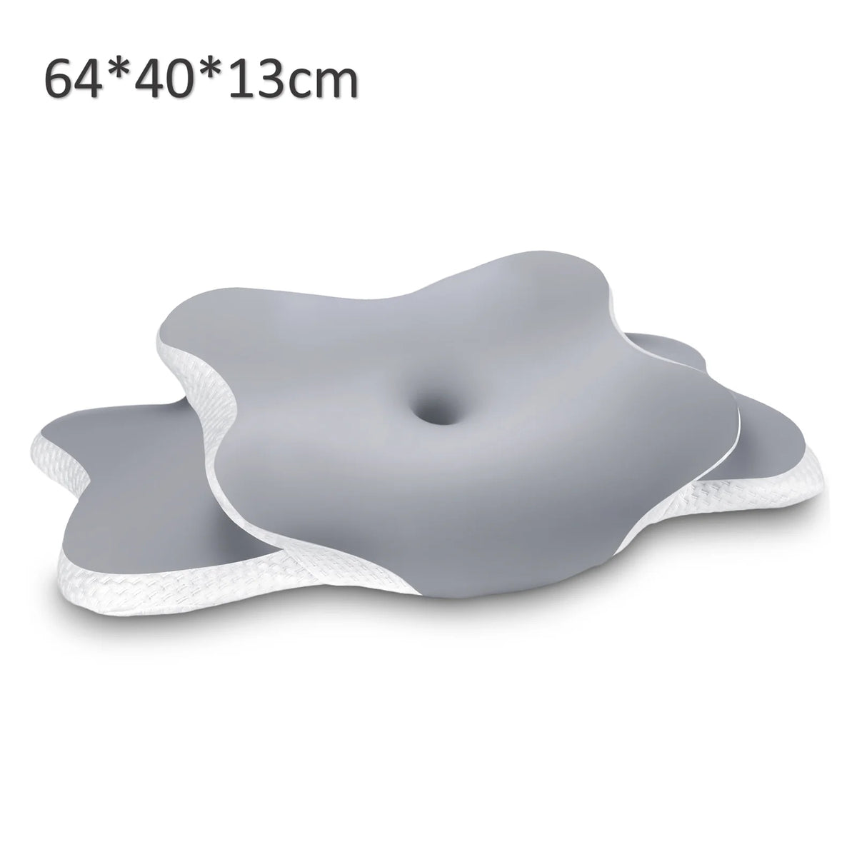 Ergonomic Butterfly Neck Support Pillow, Slow Rebound Memory Foam Cervical Pillow, Breathable Skin-friendly Washable Pillowcase for Neck Pain Relief Deep Sleep