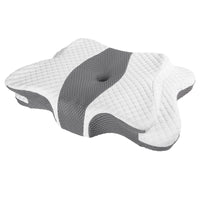 Ergonomic Butterfly Neck Support Pillow, Slow Rebound Memory Foam Cervical Pillow, Breathable Skin-friendly Washable Pillowcase for Neck Pain Relief Deep Sleep