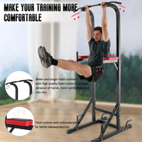 ISE 5 in1 Roman Chair Power Tower Workout Dip Traction Station Bodybuilding Station for Home Training, Pull Up Fitness Multifunction Roman Chair Bodybuilding & Pull-Up Bar on Stand
