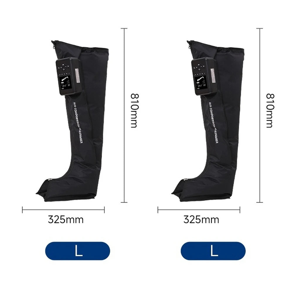 Air Compression Leg Massage Boots Pneumatic Circulation Therapy Device Rechargeable Used To Alleviate Leg Pain And Relax Muscle