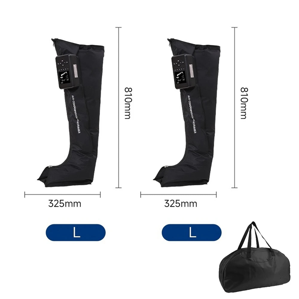 Air Compression Leg Massage Boots Pneumatic Circulation Therapy Device Rechargeable Used To Alleviate Leg Pain And Relax Muscle