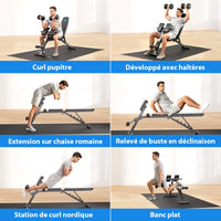 Banc de Musculation Multifonction Réglable
