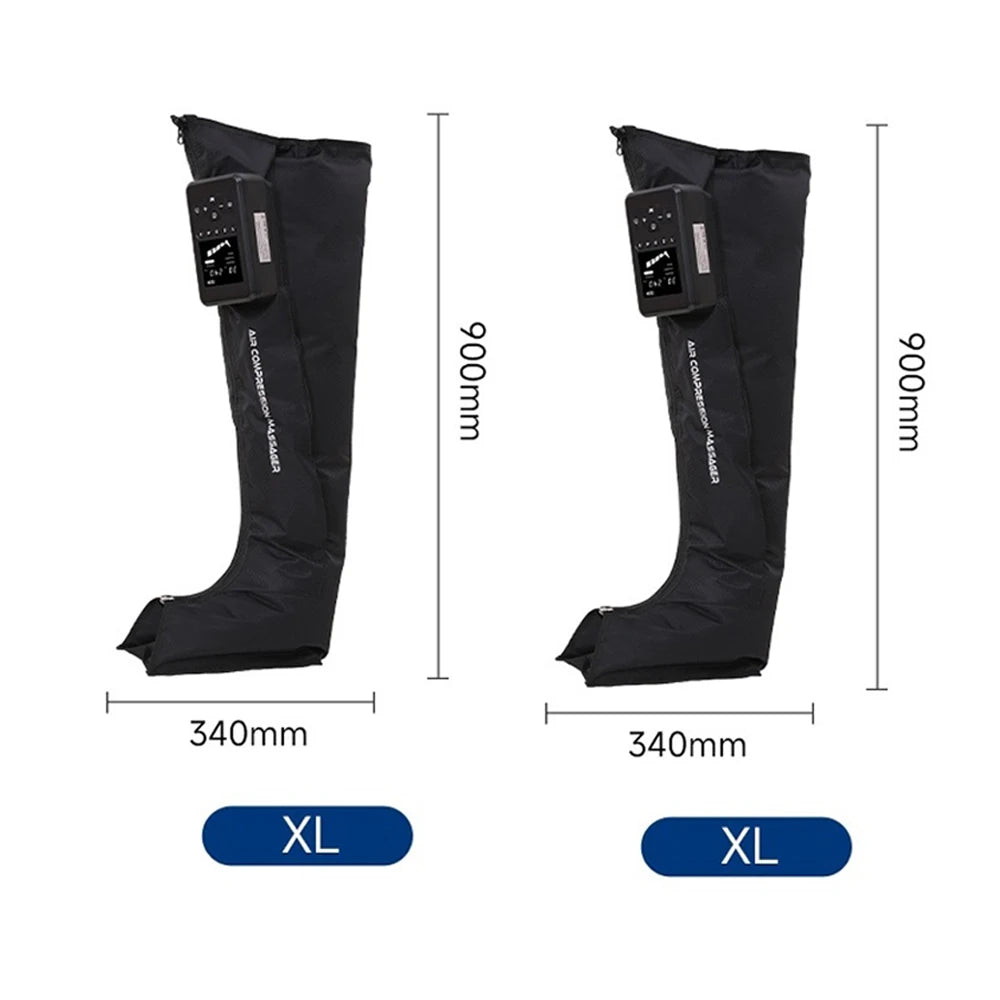 Air Compression Leg Massage Boots Pneumatic Circulation Therapy Device Rechargeable Used To Alleviate Leg Pain And Relax Muscle