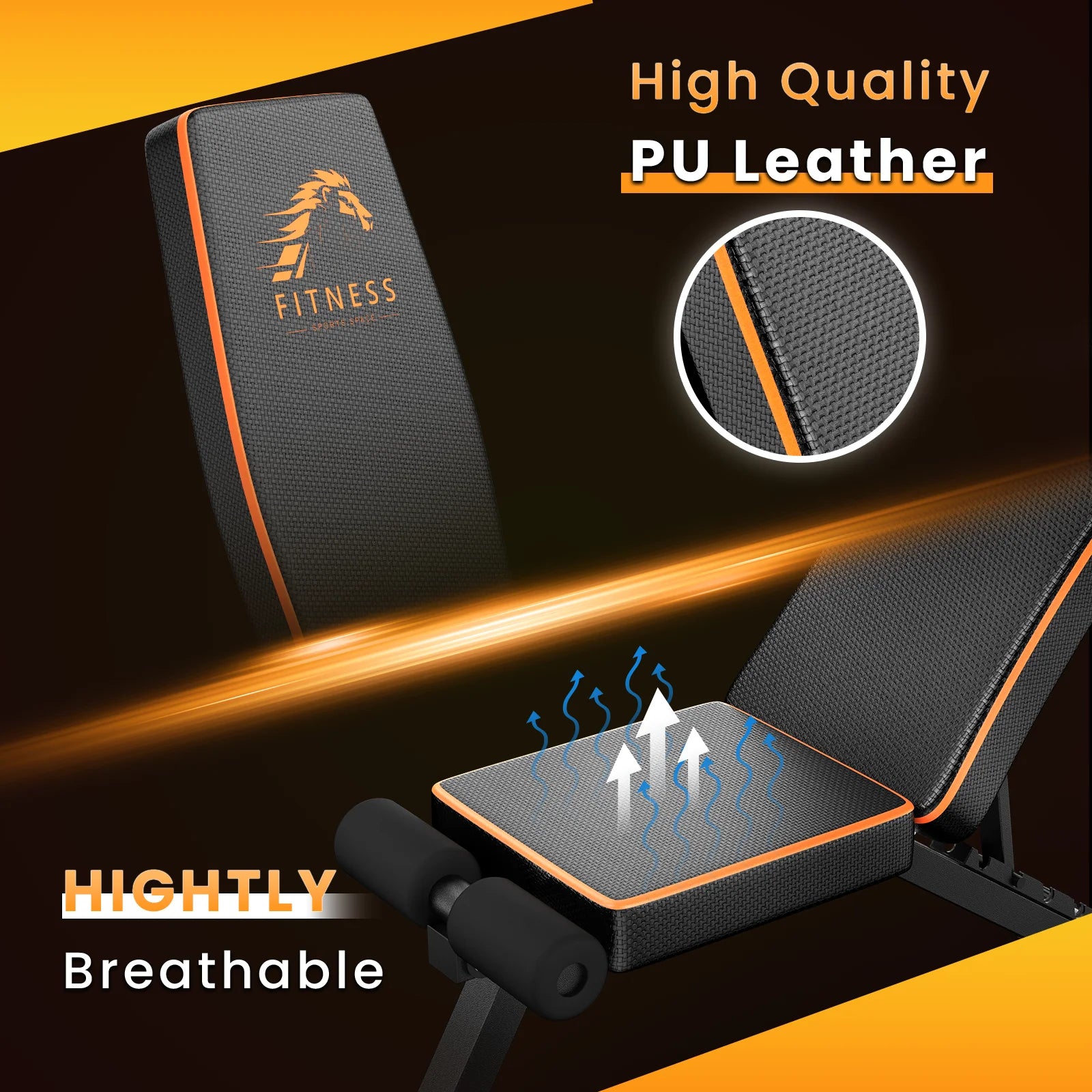 Banc de Musculation Pliable Réglable