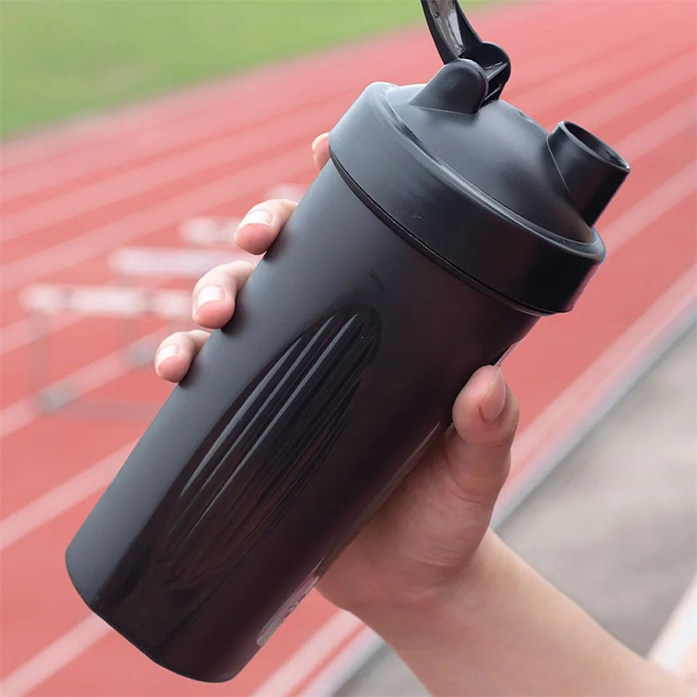 Portable 1pc Protein Shaker 600ml Fitness Bottle with Wire Whisk Ball for Fitness Enthusiasts Athletes Perfect For Outdoor Gym