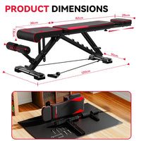 Banc de Musculation Réglable Compact