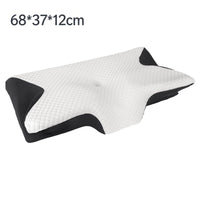 Ergonomic Butterfly Neck Support Pillow, Slow Rebound Memory Foam Cervical Pillow, Breathable Skin-friendly Washable Pillowcase for Neck Pain Relief Deep Sleep