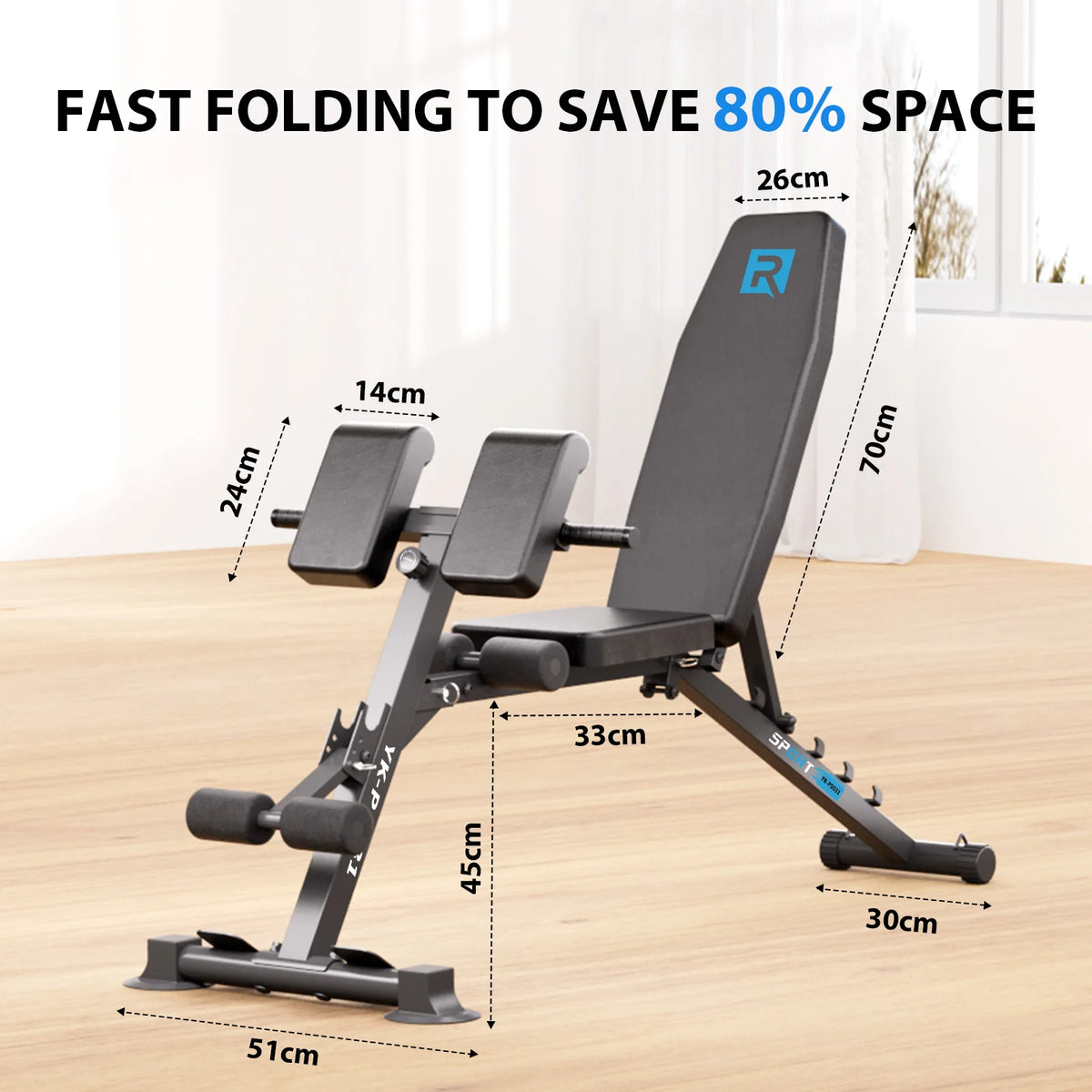 Banc de Musculation Multifonction Réglable