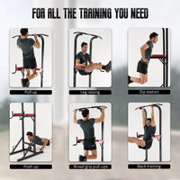 ISE 5 in1 Roman Chair Power Tower Workout Dip Traction Station Bodybuilding Station for Home Training, Pull Up Fitness Multifunction Roman Chair Bodybuilding & Pull-Up Bar on Stand