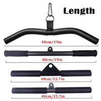 Fitness Straight Bar LAT Pull Down Bar Cable Machine Attachment Tricep Press Down Accessories for Home Gym Workout Training