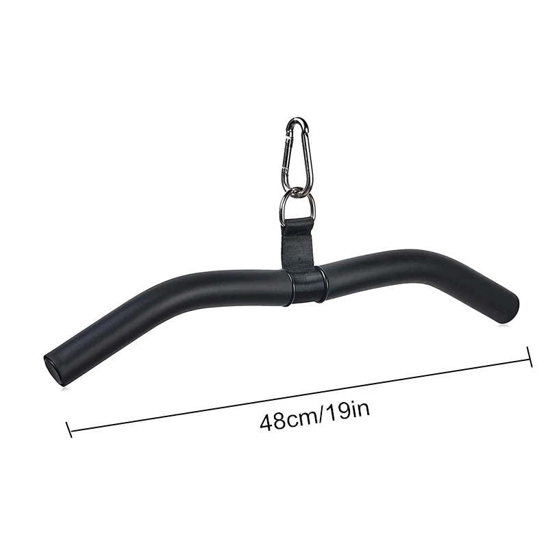Fitness Straight Bar LAT Pull Down Bar Cable Machine Attachment Tricep Press Down Accessories for Home Gym Workout Training