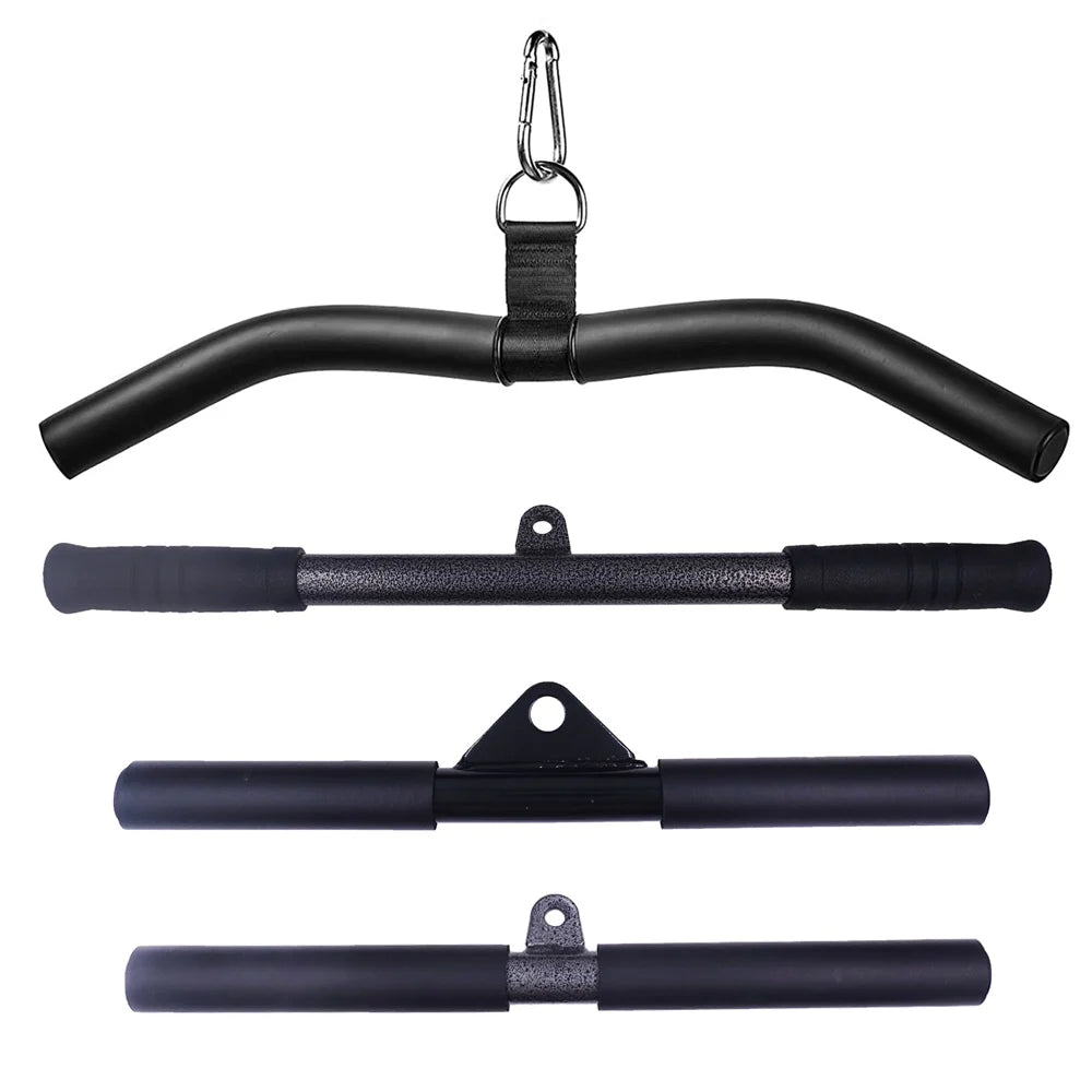 Fitness Straight Bar LAT Pull Down Bar Cable Machine Attachment Tricep Press Down Accessories for Home Gym Workout Training