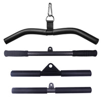 Fitness Straight Bar LAT Pull Down Bar Cable Machine Attachment Tricep Press Down Accessories for Home Gym Workout Training