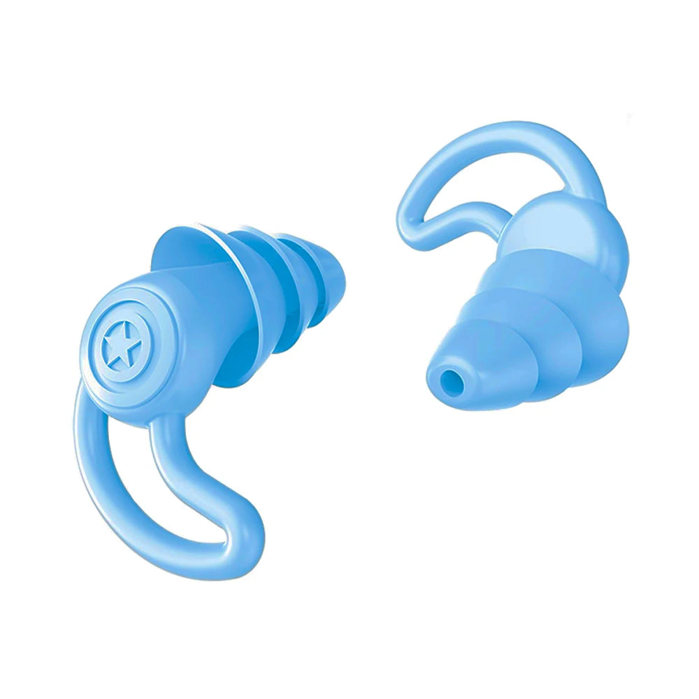3 Layer Ear Plugs For Sleep Silicone Noise Cancelling Hearing Protection, Soft Reusable Ear Plugs for SleepSwim