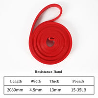 Heavy Duty Resistance Band Latex Elastic Belt Pull Up Assist for Pilates Workout Fitness Home Gym Shape Body Exercise