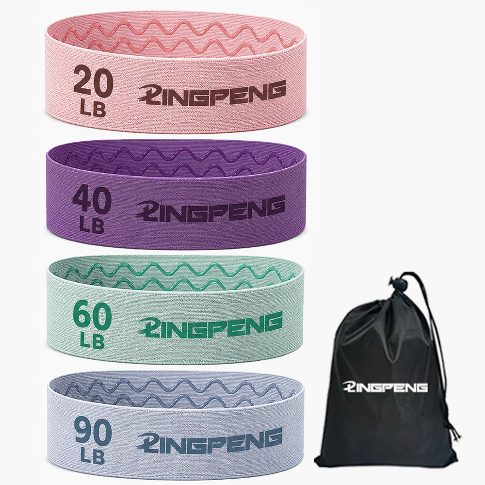 Fabric Elastic Fitness Resistance Bands Yoga Pilates Hip Circle Expander Bands Gym Training Loops Yoga Workout Equipment