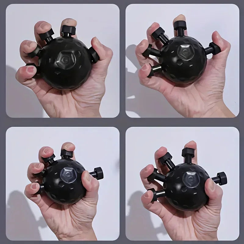 Finger Hand Strengthener Ergonomic Hand Ball Gripper Exerciser Anti Slip Finger Exerciser Ball for Musicians Athletes Climber