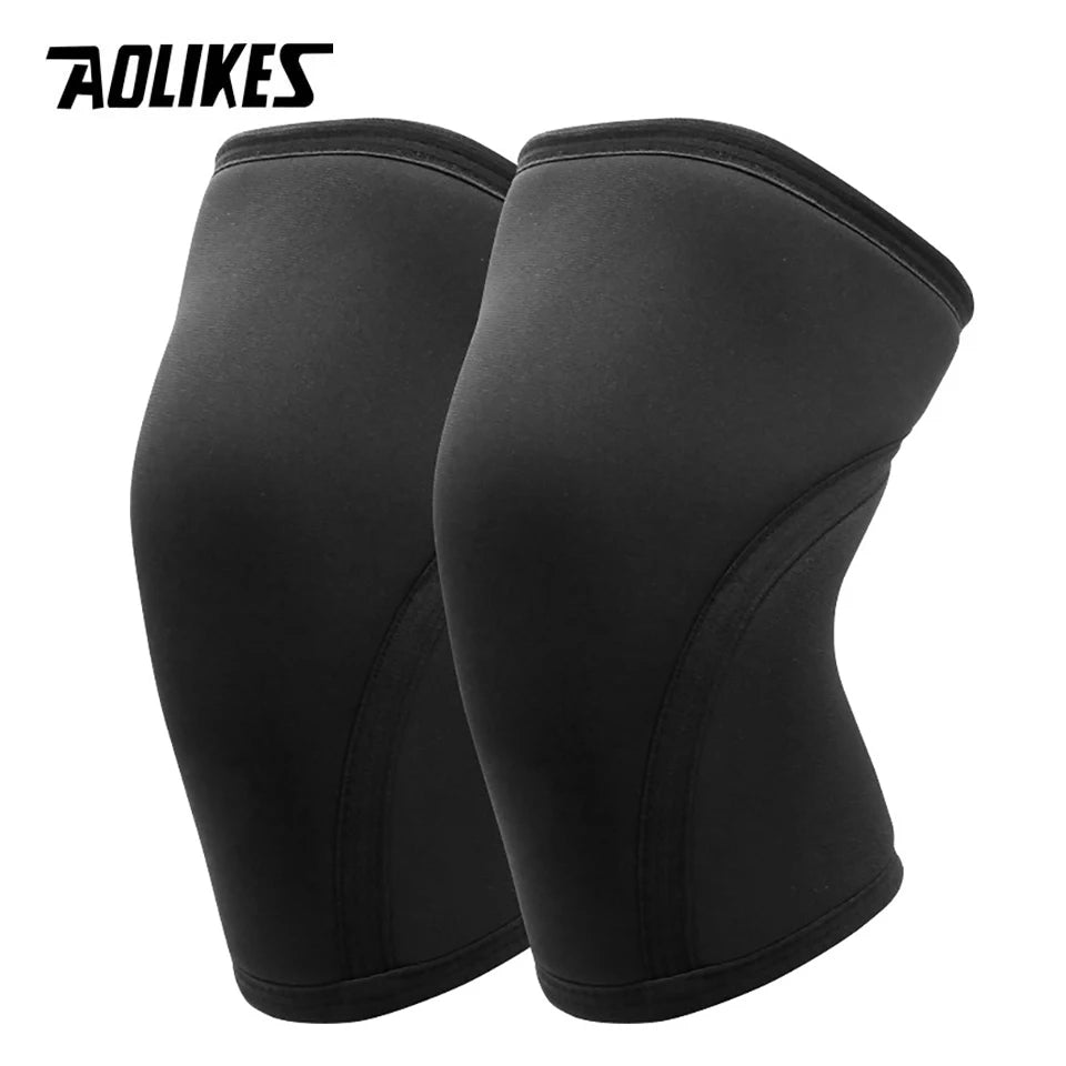 AOLIKES Knee Sleeves Weightlifting - 7mm Thick Premium Neoprene Weight Lifting Knee Sleeve for Squats, Powerlifting & Deadlift