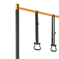 Free Standing Pull Up Station 400KG Heavy Duty Steel Frame 11 Levels Height Adjustable H-shaped Stable Base Anti-slip Grip Fitness Pull-up Bar Dip Stand for Home Gym Full Body Workout Training Equipment