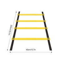 Agility Speed Ladder Nylon Straps Marking Discs Exerciser Resistance Drag Parachutes Sports Running Warm-Up Training Ladder Tool