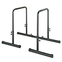 78-99cm Height Adjustable Dip Bar Station 50.8-69cm Adjustable Top Width 99-129cm Extendable Base Parallel Bars 249KG Weight Load Reinforced Steel Non Slip Rubber Feet Multi Functional Home Gym Workout Equipment for Push Up P