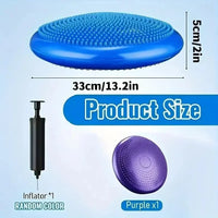 Thickened Explosion-Proof Balance Pad with Inflatable Ball - Yoga & Massage Seat Cushion plus Balance Plate
