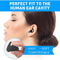 3 Layer Ear Plugs For Sleep Silicone Noise Cancelling Hearing Protection, Soft Reusable Ear Plugs for SleepSwim