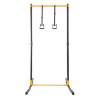 Free Standing Pull Up Station 400KG Heavy Duty Steel Frame 11 Levels Height Adjustable H-shaped Stable Base Anti-slip Grip Fitness Pull-up Bar Dip Stand for Home Gym Full Body Workout Training Equipment