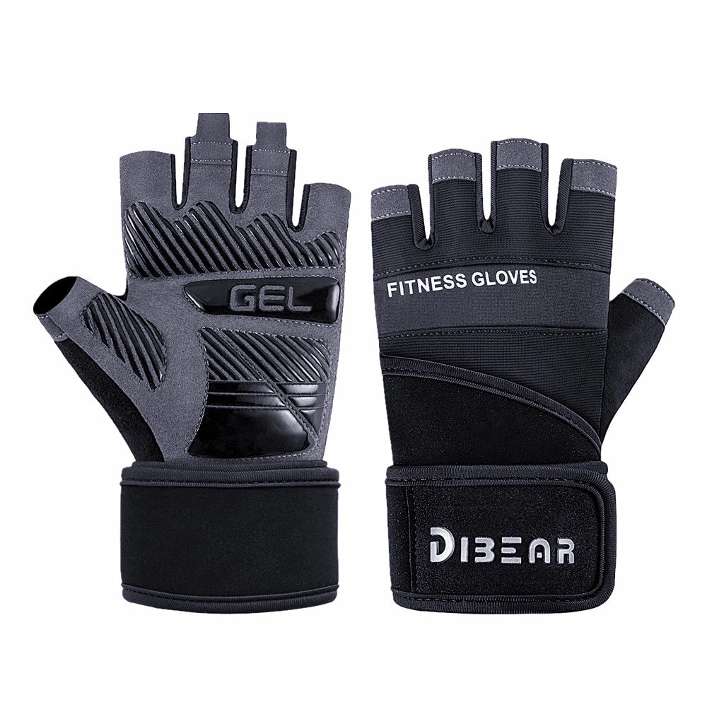 Gym Gloves Bodybuilding Powerlifting Dumbbell Pull Ups Workout Fitness Gloves Strength Training Gym Accessories For Man