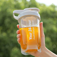 Portable Shaker Cup for Men and Women Protein Powder Replacement Milkshake Mixing Cup Fitness Sports Water Cup Scale Bottle