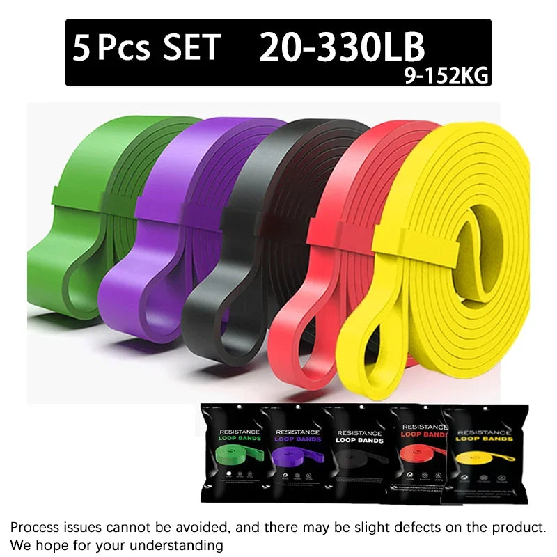 Heavy Duty Resistance Band Latex Elastic Belt Pull Up Assist for Pilates Workout Fitness Home Gym Shape Body Exercise