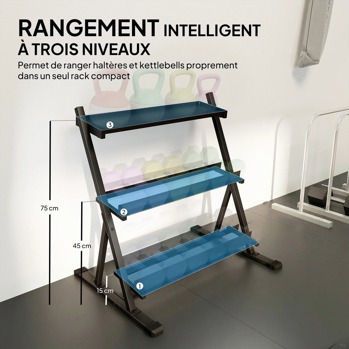 Rack de Rangement Musculation