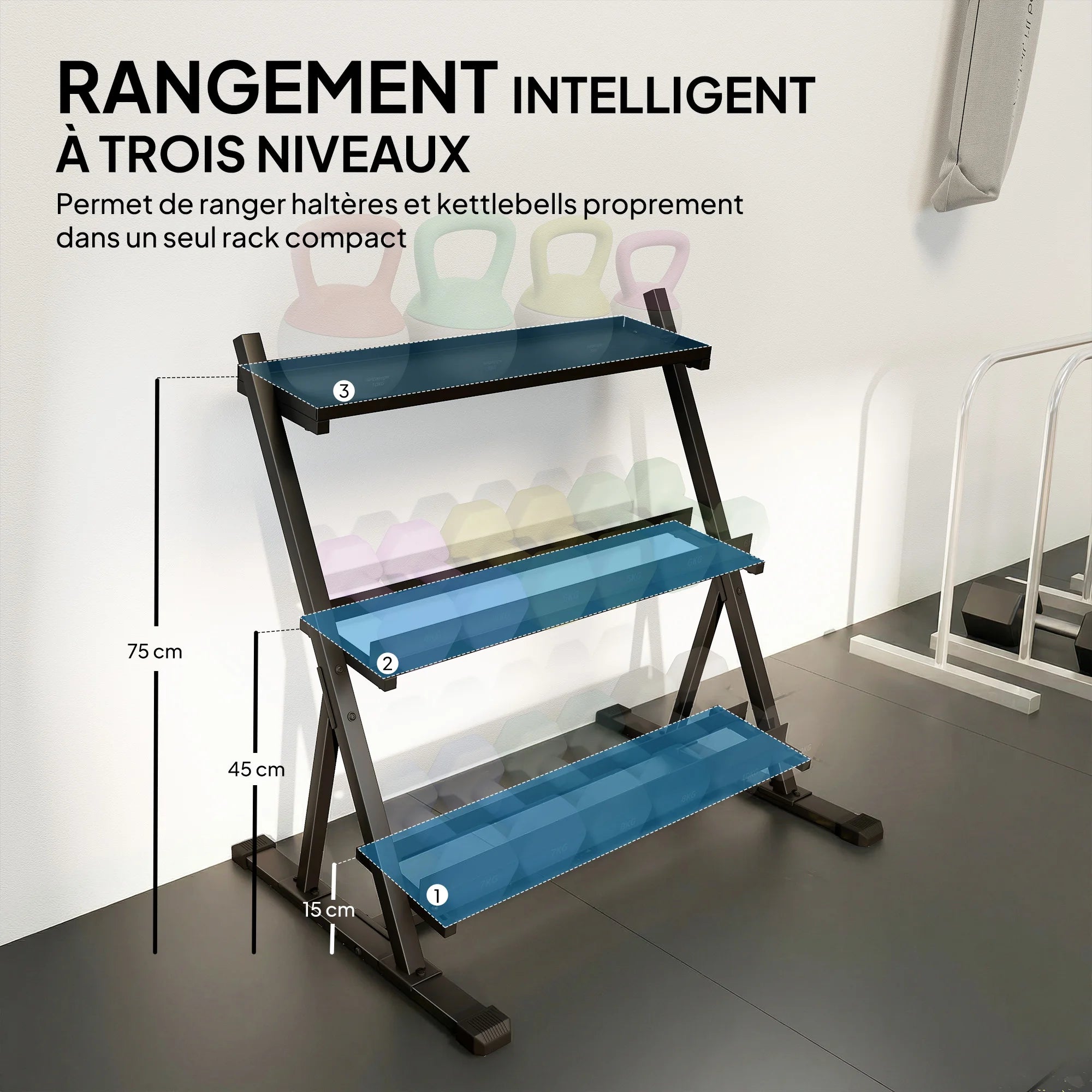 Rack de Rangement Musculation