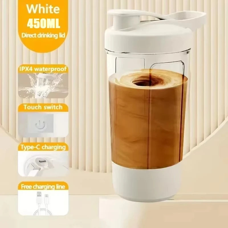 Electric Shaker Cup 450ml Self-Stirring Intelligent Shaker For Protein Shake Meal Replacement Portable Sport Mixing Cup