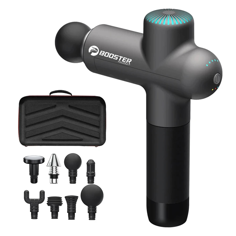 Booster Massage Gun Electric Neck Massager 7.4V  Smart Hit Fascia Gun for Body Massage Relaxation Fitness Electric Muscle Massag