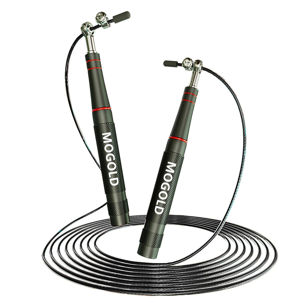 Steel wire skipping rope fitness sports equipment bearings skipping rope middle school students training aluminum alloy
