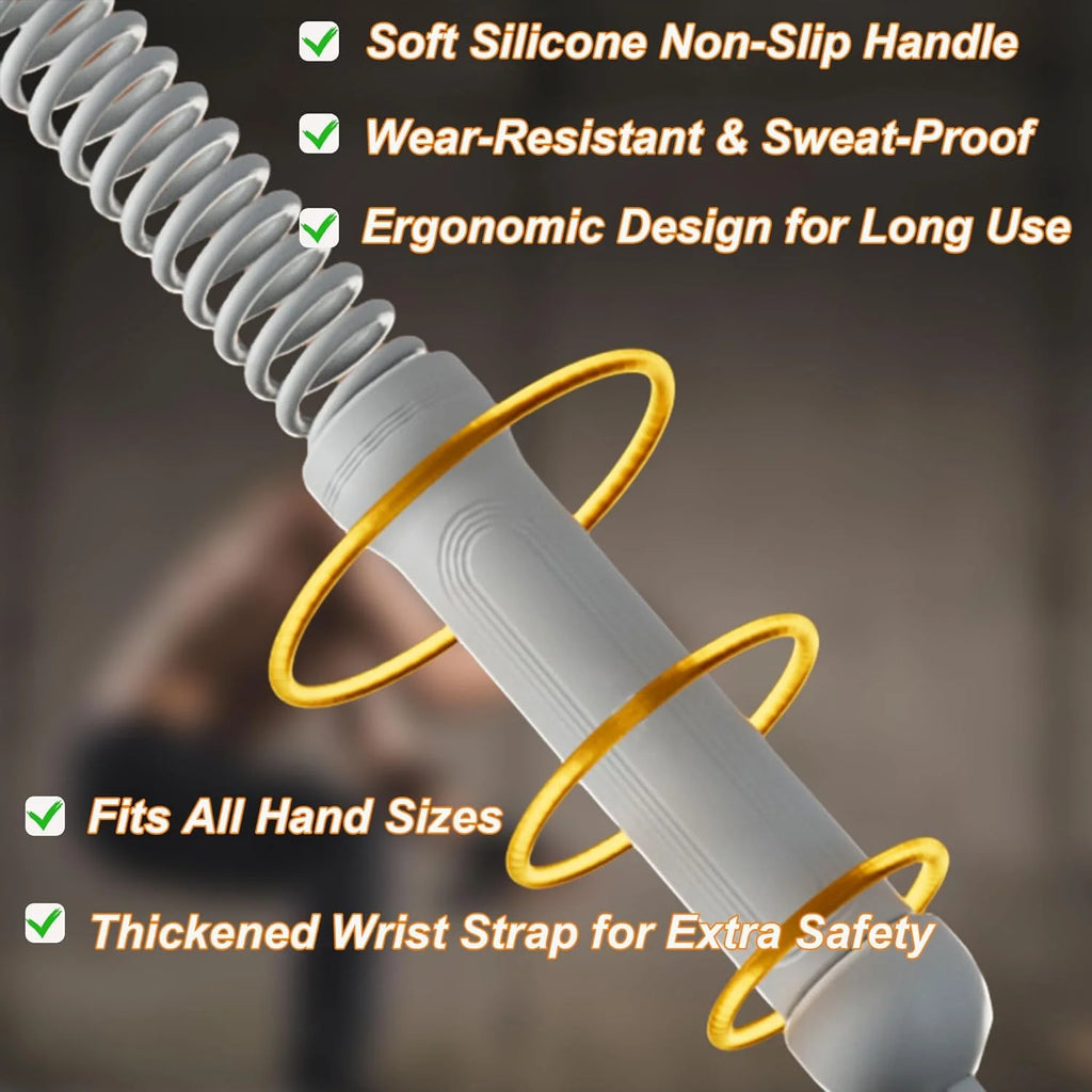 Ropeless Battle Ropes for Home Gym-Cordless Training Rope Fitness Equipment for Men & Women,Weighted Workout Ropes for HIIT,Vers