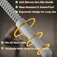 Ropeless Battle Ropes for Home Gym-Cordless Training Rope Fitness Equipment for Men & Women,Weighted Workout Ropes for HIIT,Vers