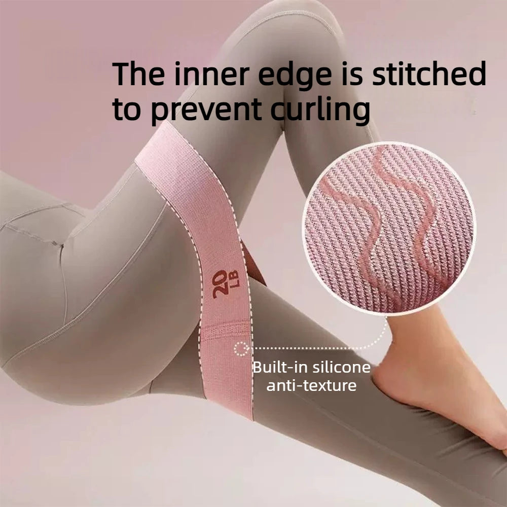 Fabric Elastic Fitness Resistance Bands Yoga Pilates Hip Circle Expander Bands Gym Training Loops Yoga Workout Equipment