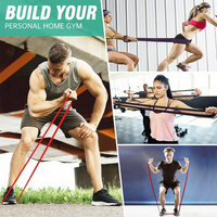 7 Levels Heavy-Duty Resistance Band Agility Training Workout Gym Equipment Yoga Pilates Accessories Rubber Band Home Gym
