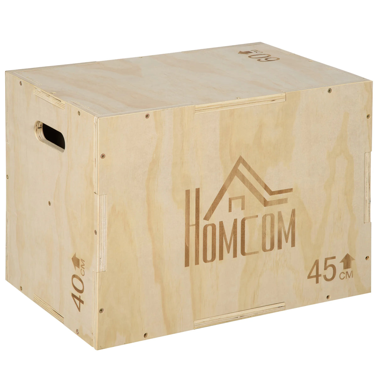 HOMCOM Box jump 1 plyometry 3 box bodybuilding jump fitness & Cross-workout plyobox for Box training 40/45/60 cm drink