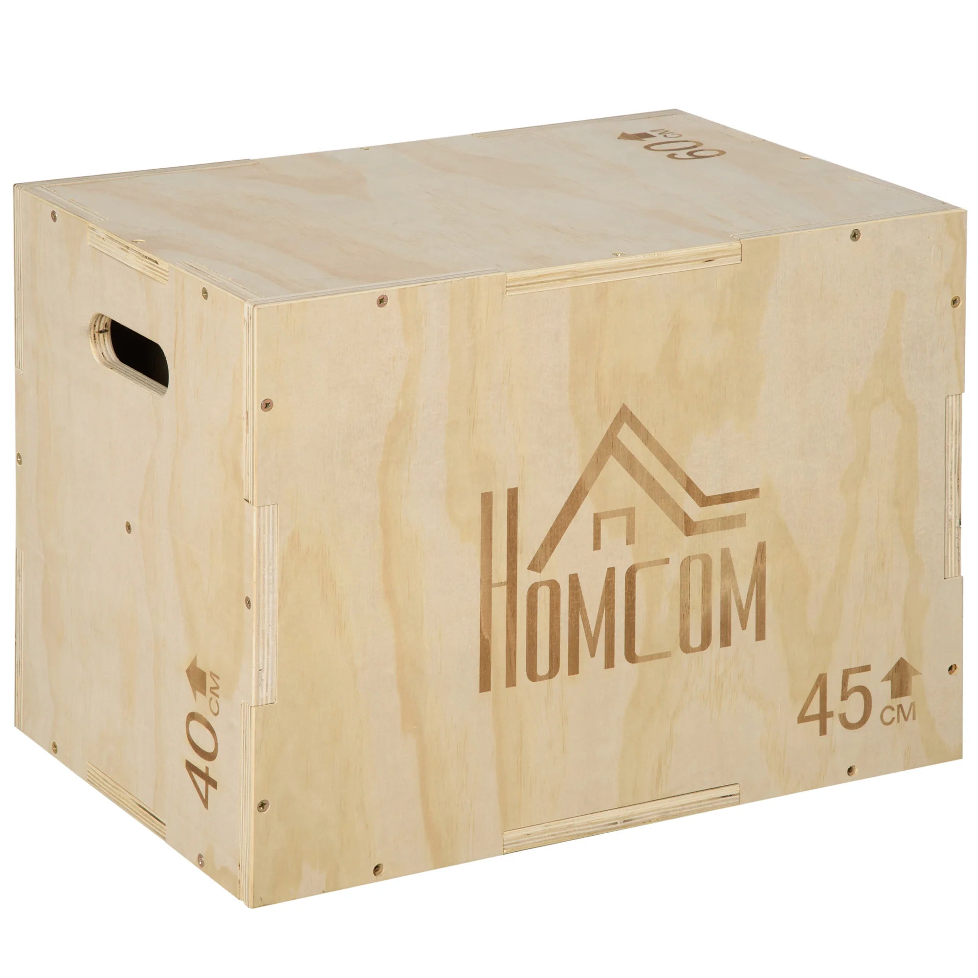 HOMCOM Box jump 1 plyometry 3 box bodybuilding jump fitness & Cross-workout plyobox for Box training 40/45/60 cm drink
