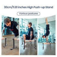 Push Up Bars Parallettes Bars Non Slip Ergonomic Arm Strength Trainer Support 440.9Lbs Heavy Duty Calisthenics Equipment for Home Gym Upper Body Strengthener Exercise Fitness Workout Stands for Men Women