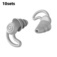 3 Layer Ear Plugs For Sleep Silicone Noise Cancelling Hearing Protection, Soft Reusable Ear Plugs for SleepSwim